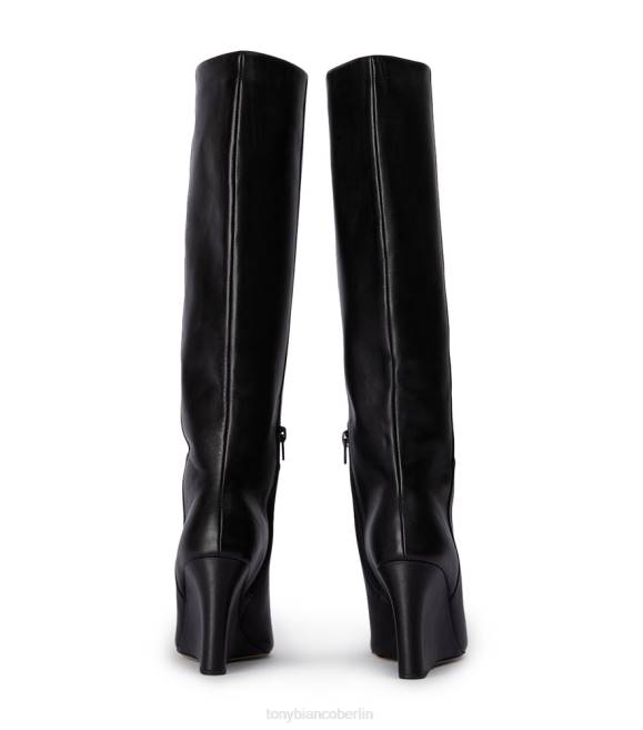 kniehohe Stiefel| de Tony Bianco Frauen Drake-Kalbsstiefel schwarze Komo 4624393
